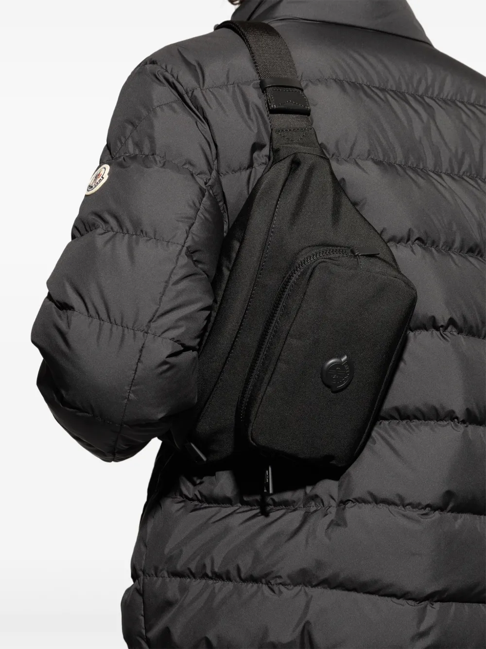 Moncler Heuptas met logo-applicatie Zwart