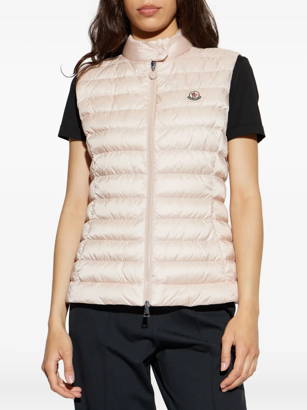 Moncler Ghany gewatteerde mouwloze bodywarmer Roze
