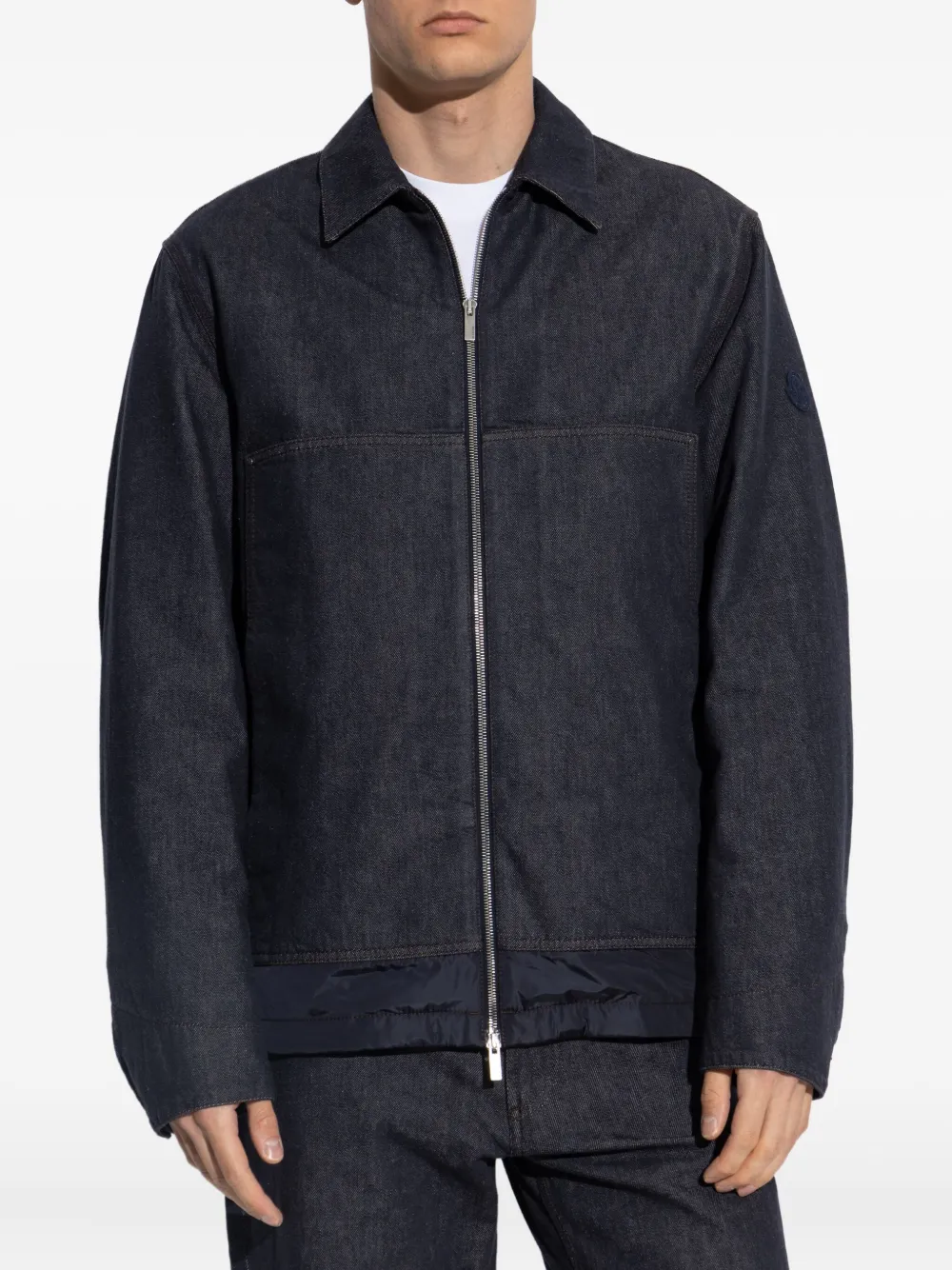 Moncler Bomberjack met rits Blauw