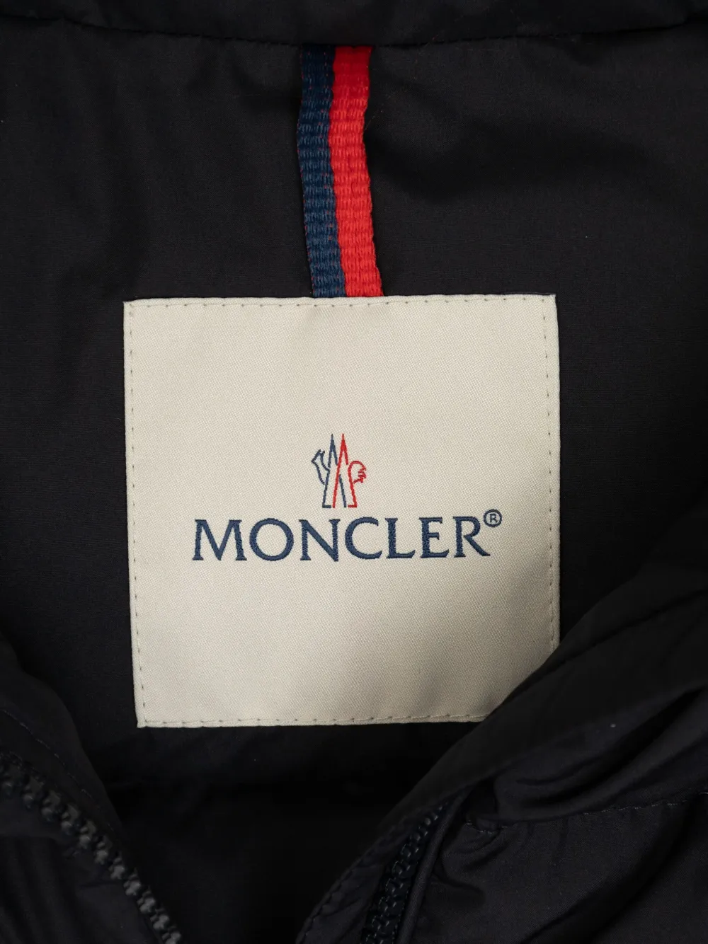 Moncler Enfant Cermasa gewatteerd jack Blauw