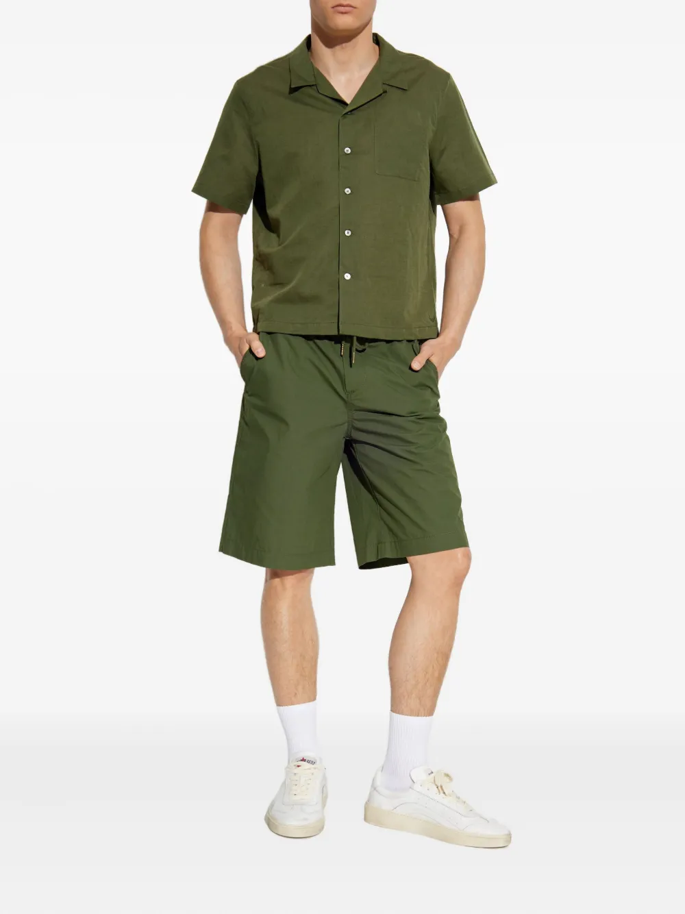 Zadig&Voltaire Pally drawstring-waist shorts - Groen