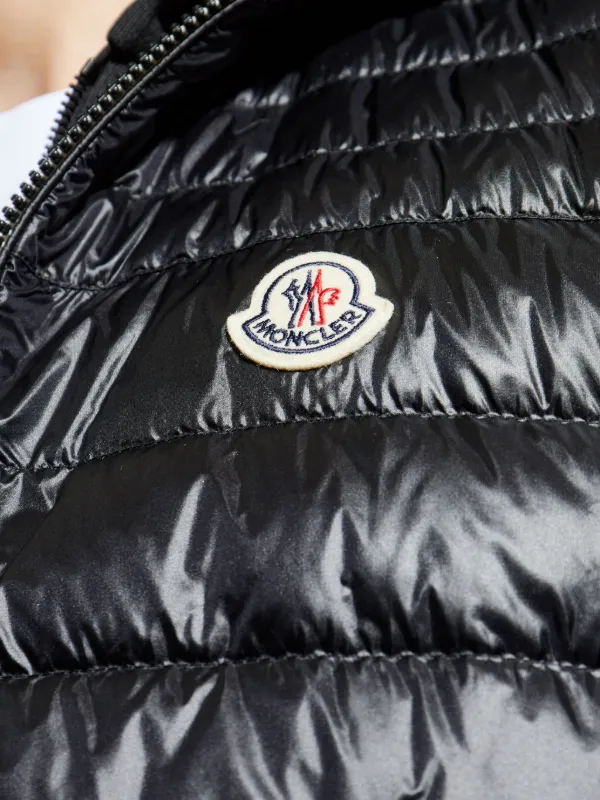 Moncler Orant Hooded Down Vest | Black | FARFETCH