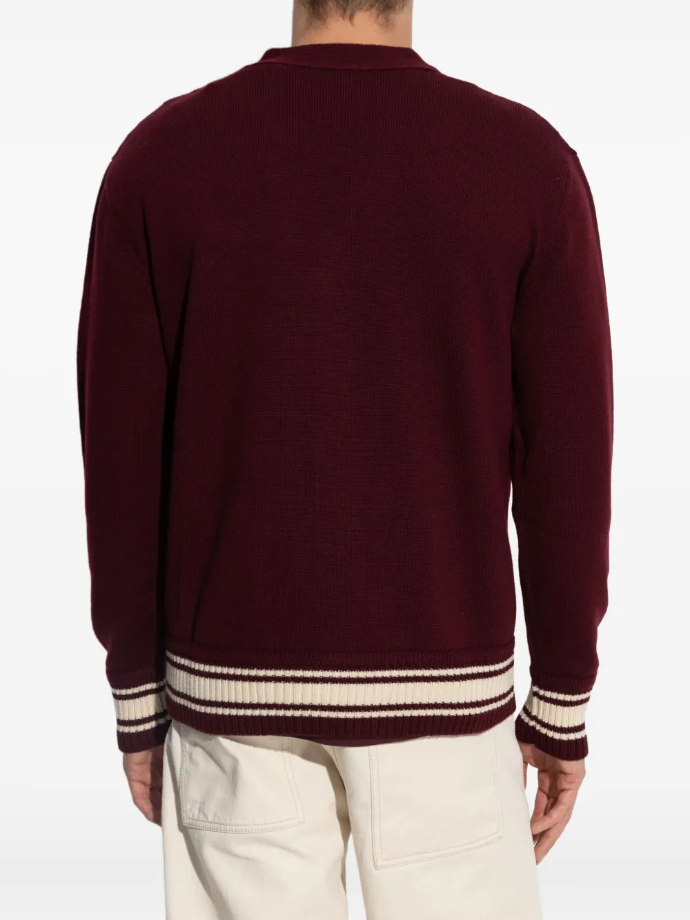 Moncler Vest van scheerwol Rood