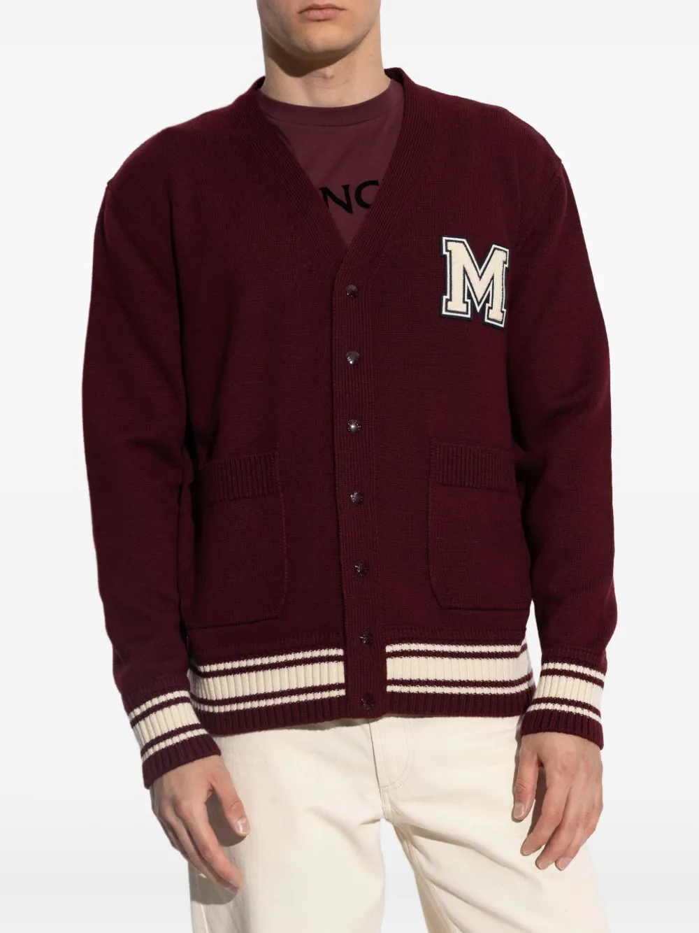 Moncler Vest van scheerwol Rood