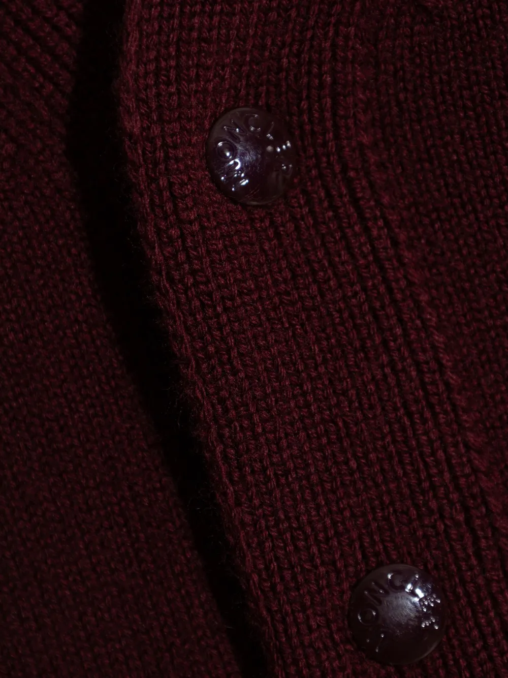 Moncler Vest van scheerwol Rood