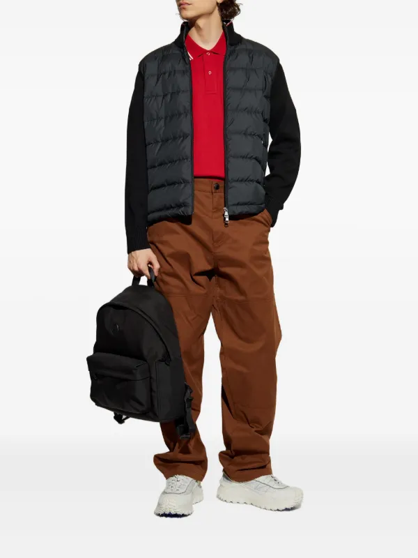 Moncler Cardigan Com Recortes | Preto | FARFETCH BR