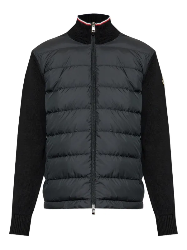 Moncler Cardigan Com Recortes | Preto | FARFETCH BR
