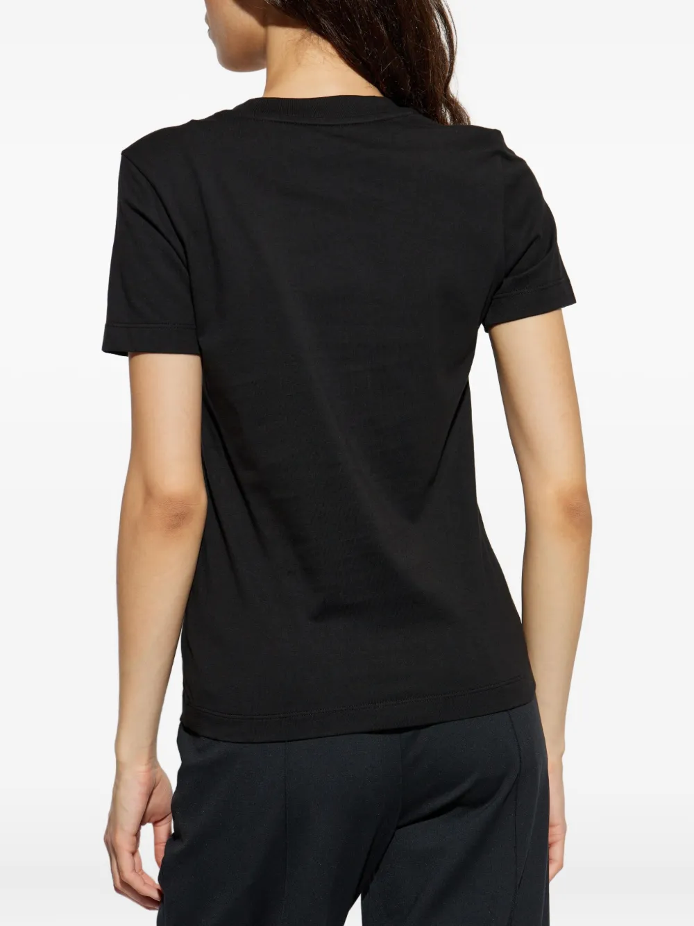 Moncler sequined-logo t-shirt Zwart