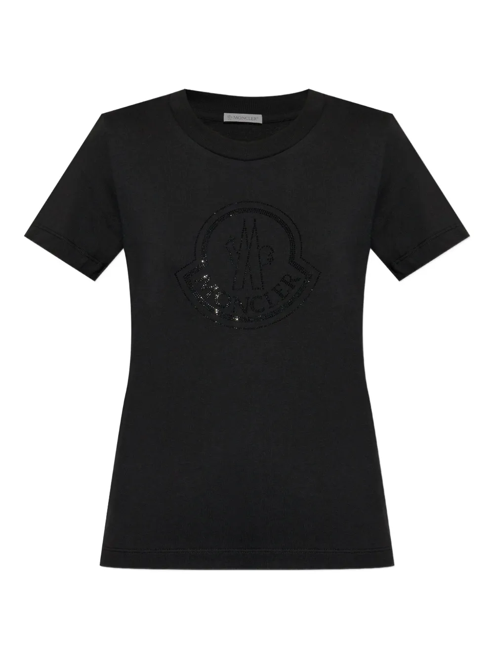 Moncler sequined-logo t-shirt Zwart