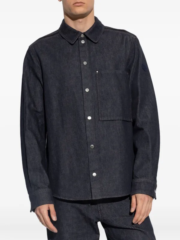 Moncler デニムシャツ | ブルー | FARFETCH JP
