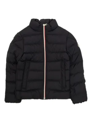 Moncler Enfant Panelled feather-down Zipped Jacket | Blue | FARFETCH