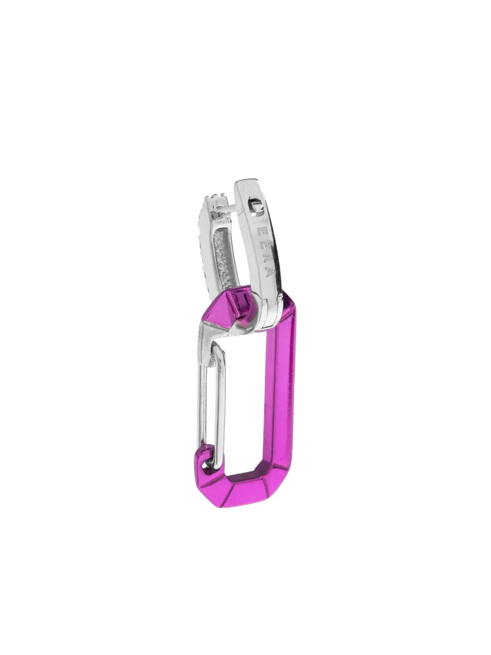  Eéra 18k White Gold Chiara Small Diamond Single Earrings - Pink 