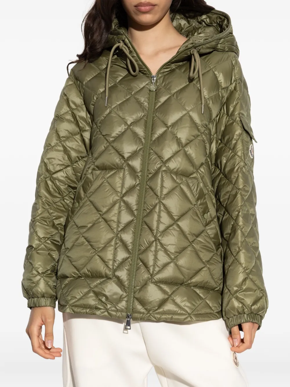 Moncler Gewatteerd donsjack Groen