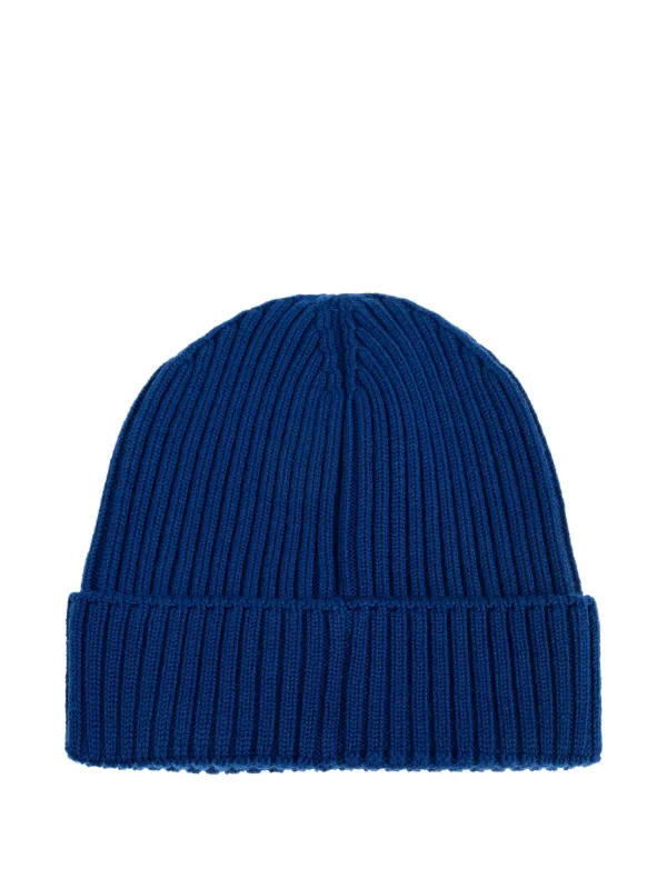 Moncler Enfant Gorro De Tricô Canelado | Azul | FARFETCH BR