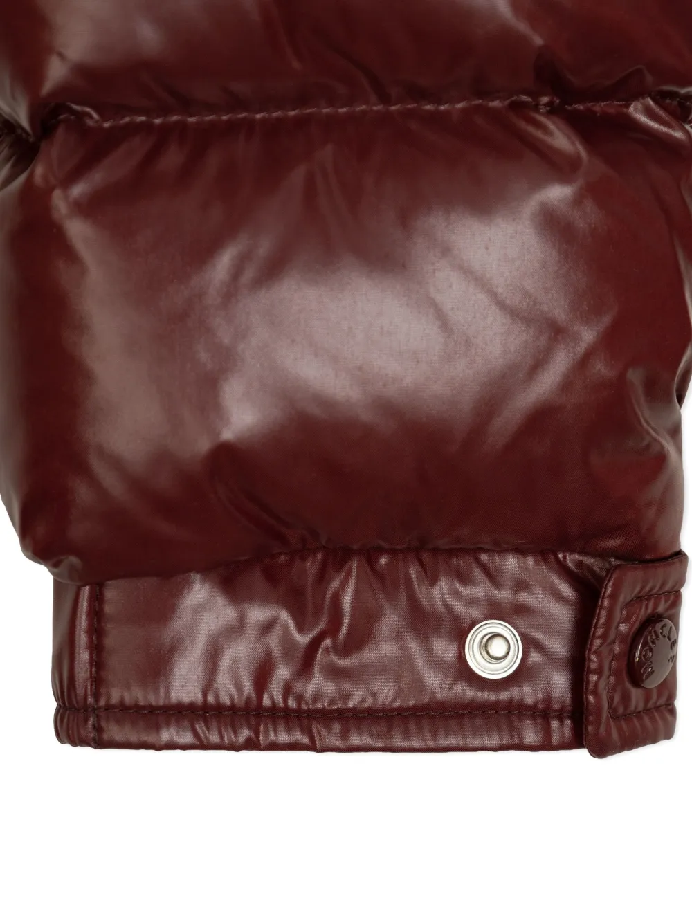 Moncler Enfant Gewatteerd jack met logopatch Rood