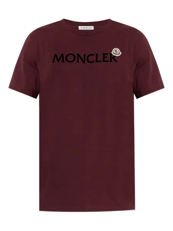 Moncler ロゴ Tシャツ | レッド | FARFETCH JP