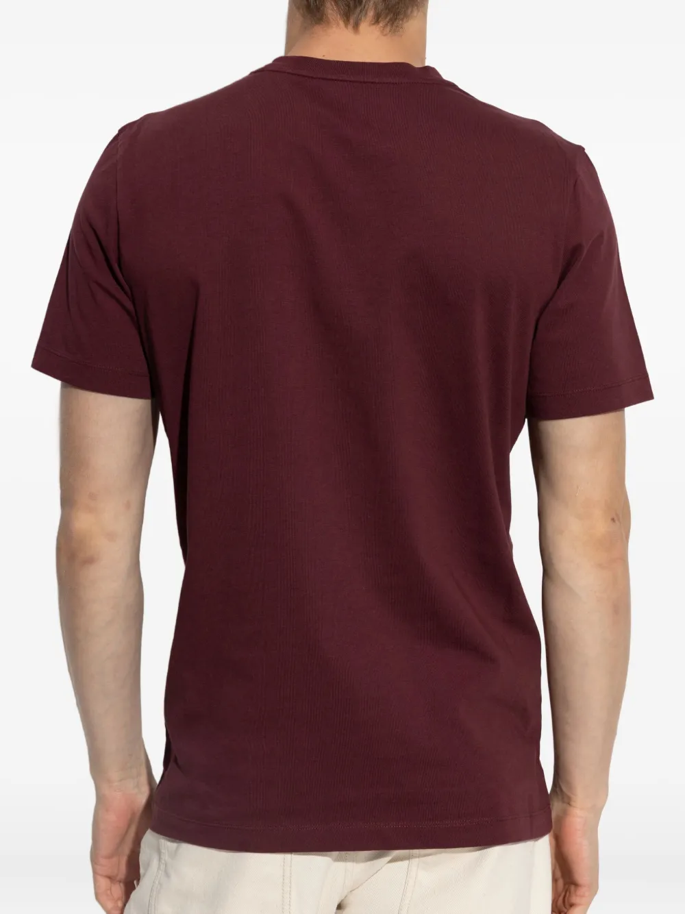 Moncler T-shirt met logoprint Rood