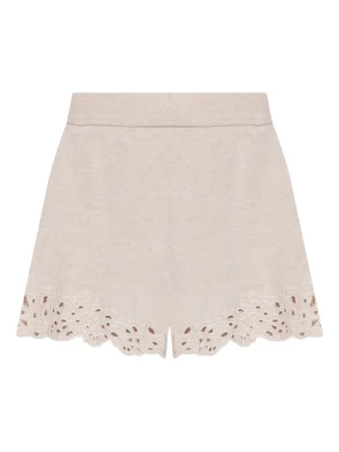 Cult Gaia Shani lace-trimmed shorts