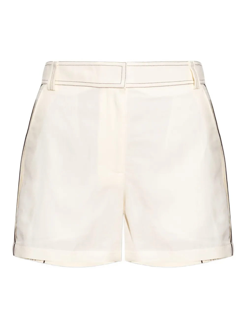 Tory Burch contrast-stitching shorts | White | Image 1