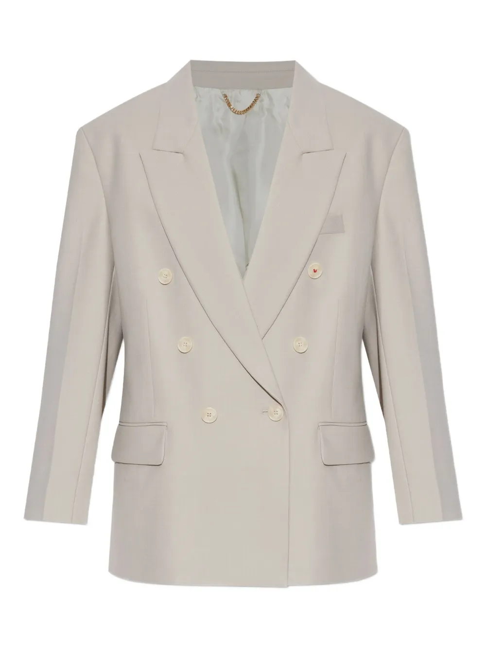 Victoria Beckham Blazer met dubbele rij knopen Grijs