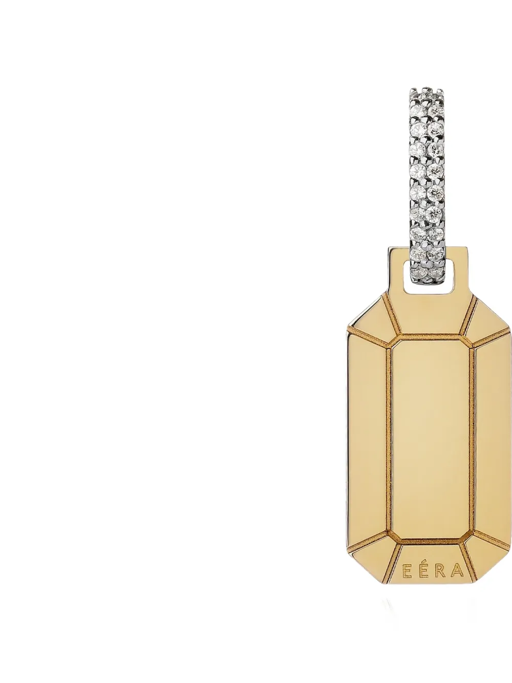 EÉRA 18K white and yellow gold Tokyo Small diamond single earring - Oro