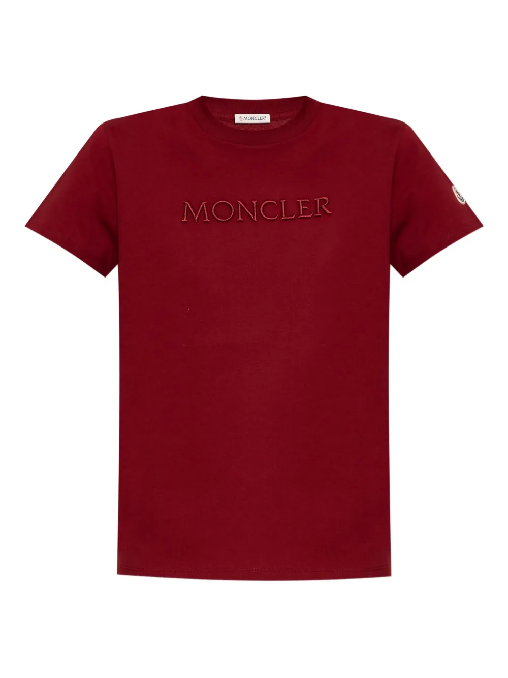 logo-embroidered T-shirt