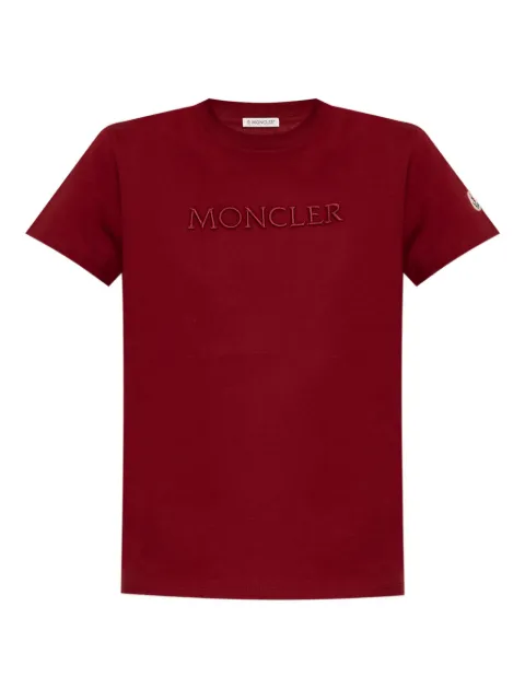 Moncler تيشيرت مطرز بشعار الماركة