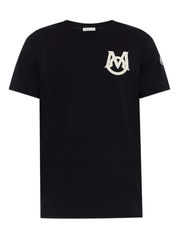 モンクレール　ロゴTシャツ Moncler ロゴ Tシャツ | ブルー | FARFETCH JP