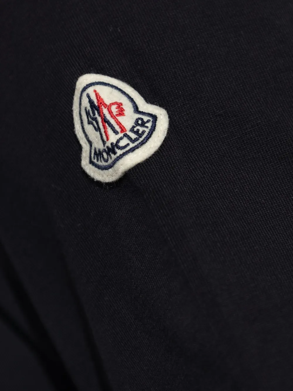 Moncler T-shirt met logopatch Blauw