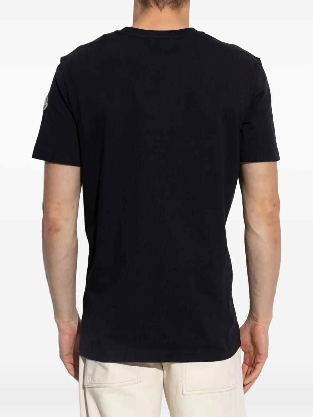 Moncler T-shirt met logopatch Blauw