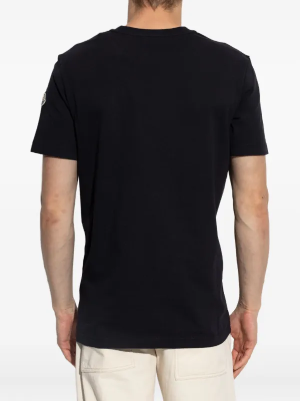 Moncler logo-patch T-shirt | Blue | FARFETCH