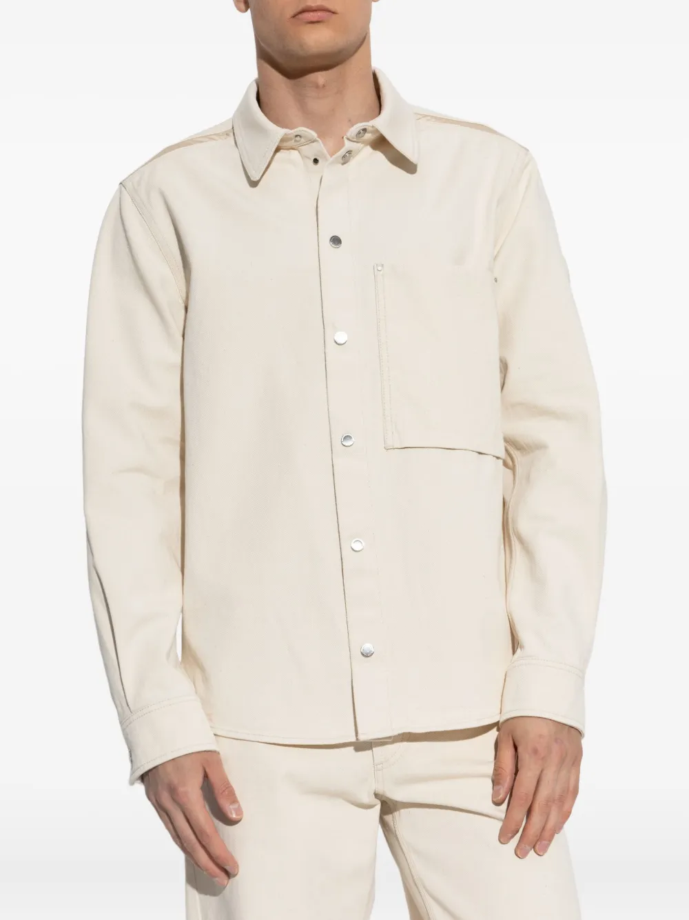Moncler Overhemd met lange mouwen Beige