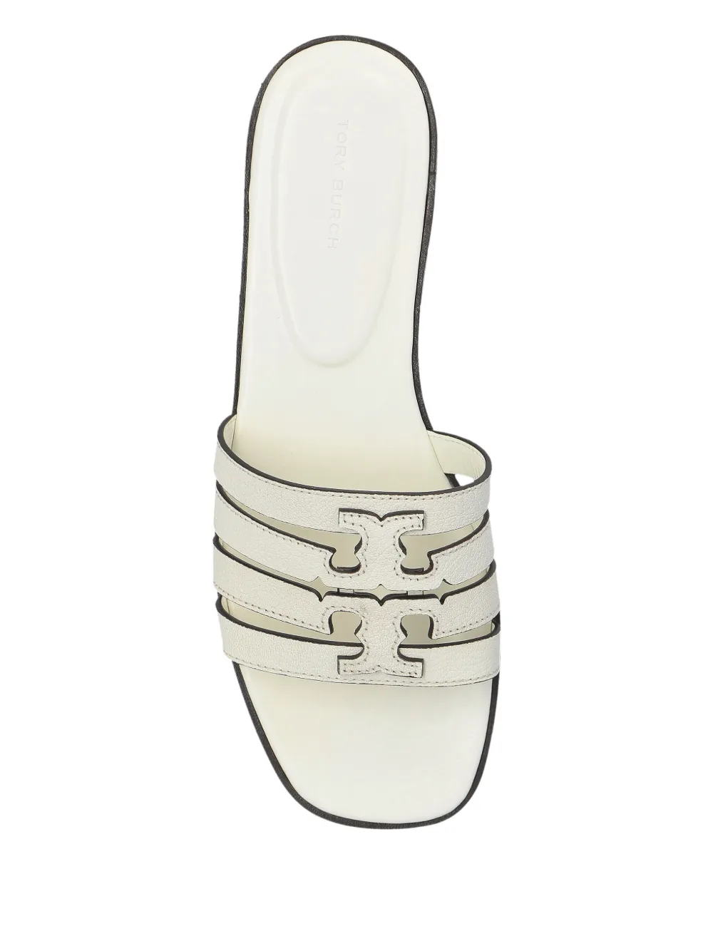 Tory Burch leather flat sandals White
