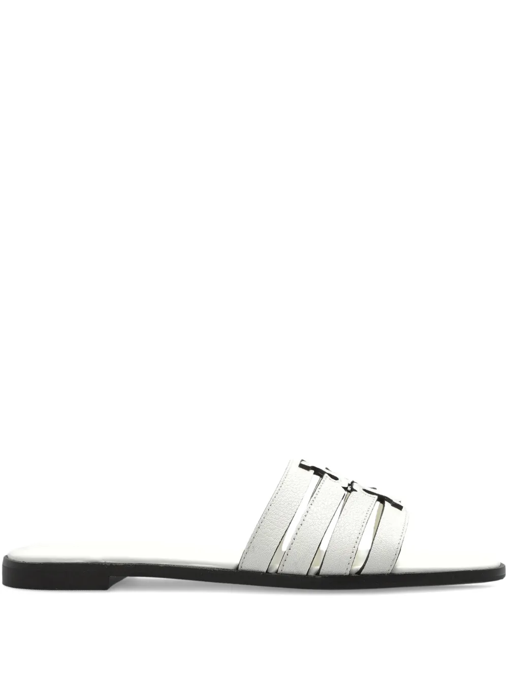 Tory Burch leather flat sandals White