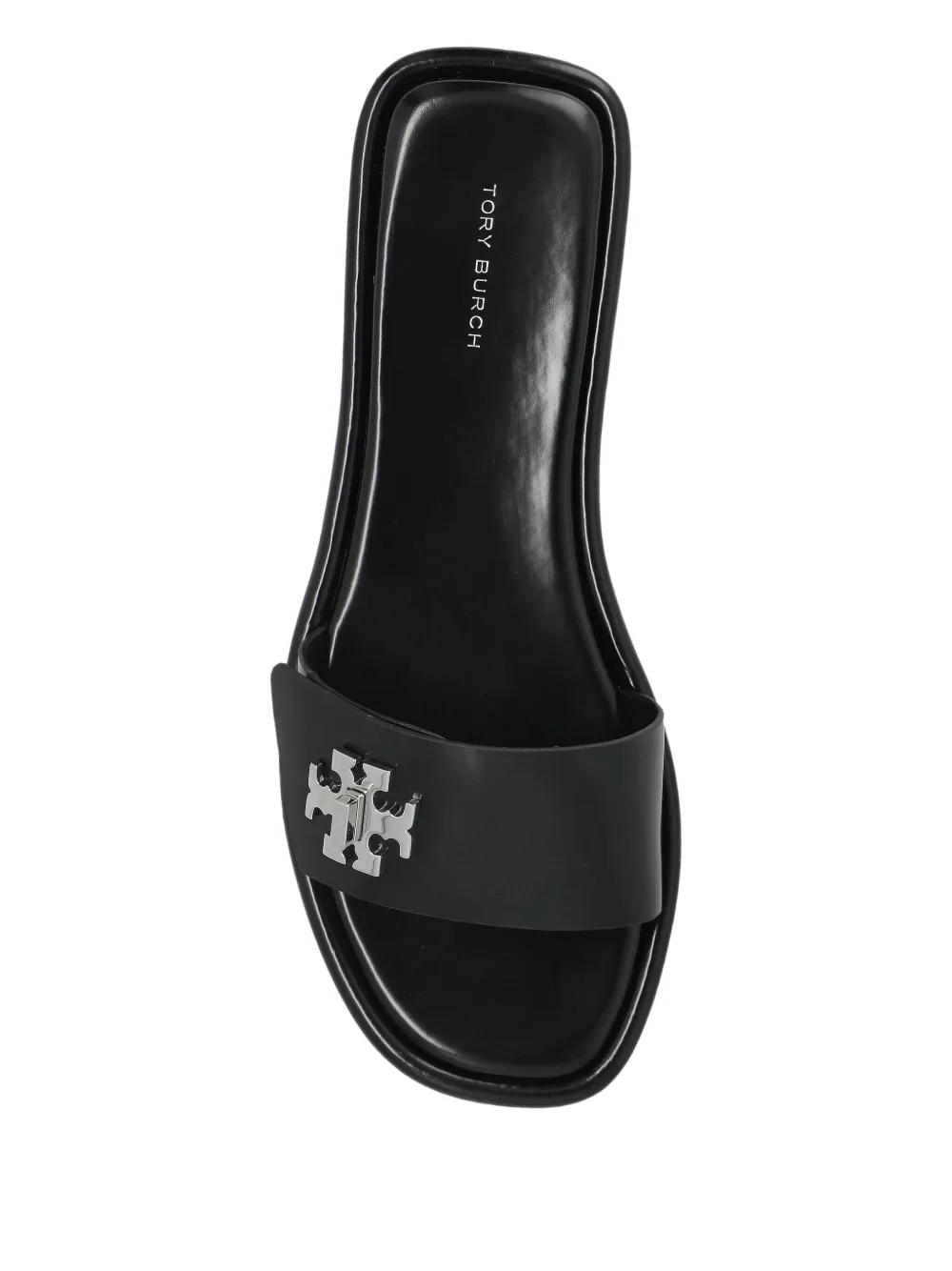 Tory Burch logo-detailing flat sandals Black