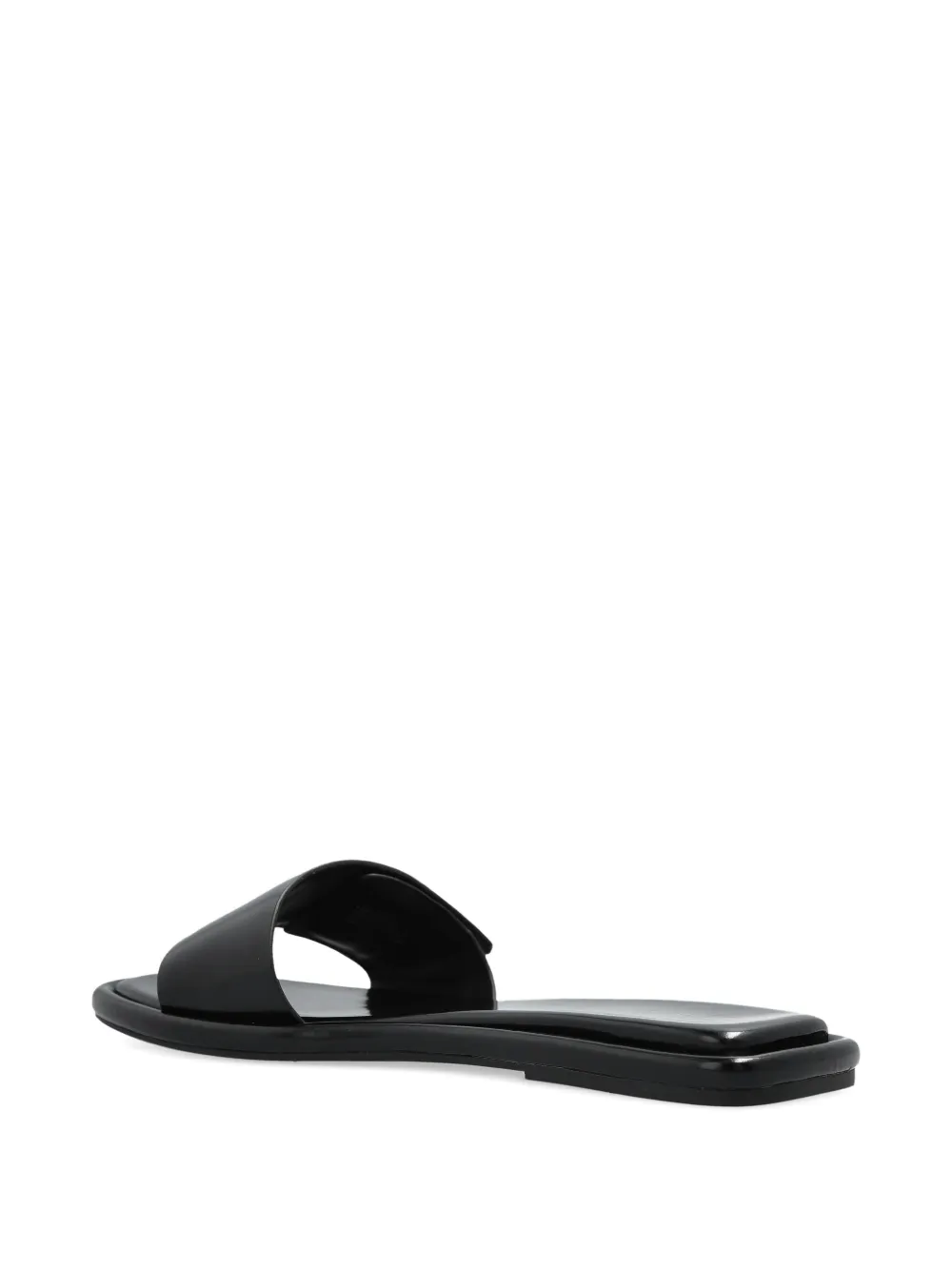 Tory Burch logo-detailing flat sandals Black