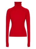 Victoria Beckham wool high neck top - Red