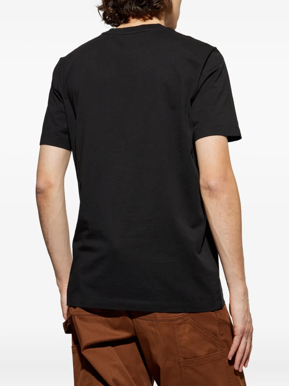 Moncler Drie T-shirts met logopatch Zwart