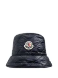 Moncler quilted bucket hat - Blue
