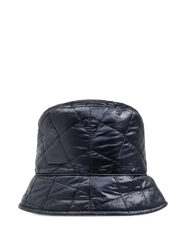Moncler キルティング バケットハット | ブルー | FARFETCH JP