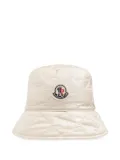 Moncler quilted bucket hat - Neutrals