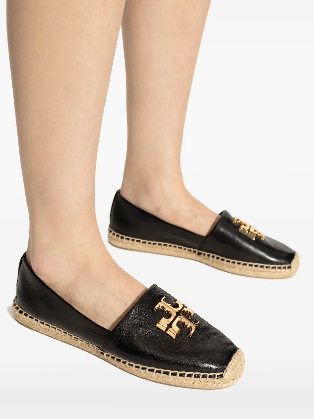 Tory Burch logo-embellished espadrilles Black