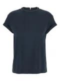 Brunello Cucinelli rolled-sleeves T-shirt - Blue