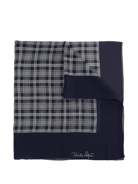 Mila Schon Vintage Pre-owned check-print silk scarf