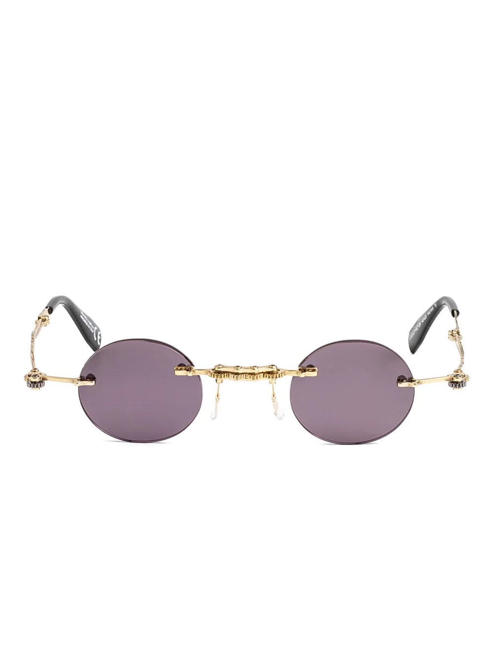 Kuboraum H42 round-frame sunglasses | Gold | Image 1