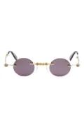 Kuboraum H42 round-frame sunglasses - Gold