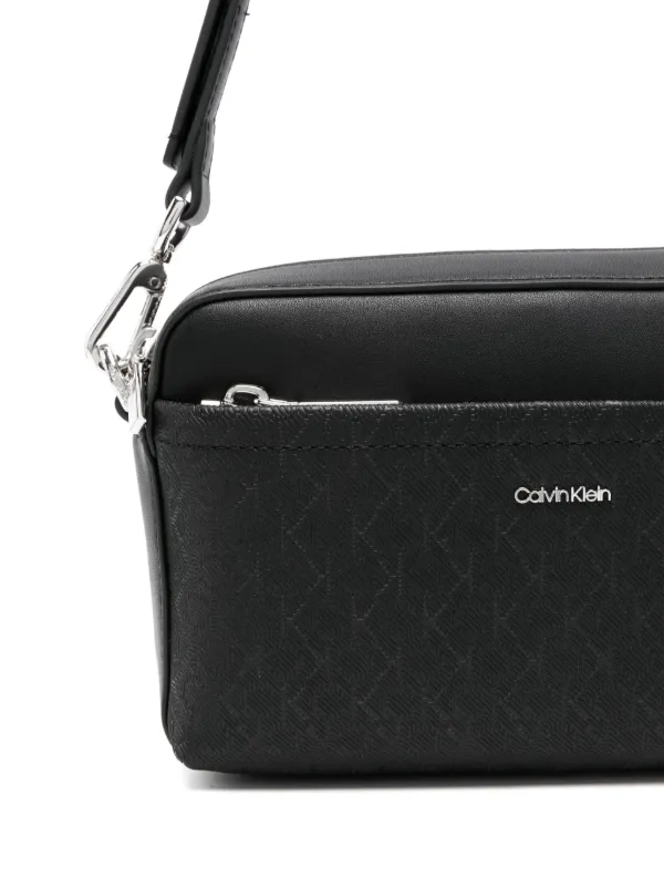 Calvin Klein Monogram Crossbody Bag | Black | FARFETCH display picture 3