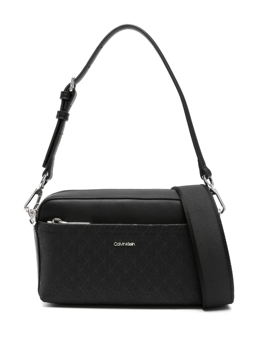 Calvin Klein monogram crossbody bag | Black | Image 1