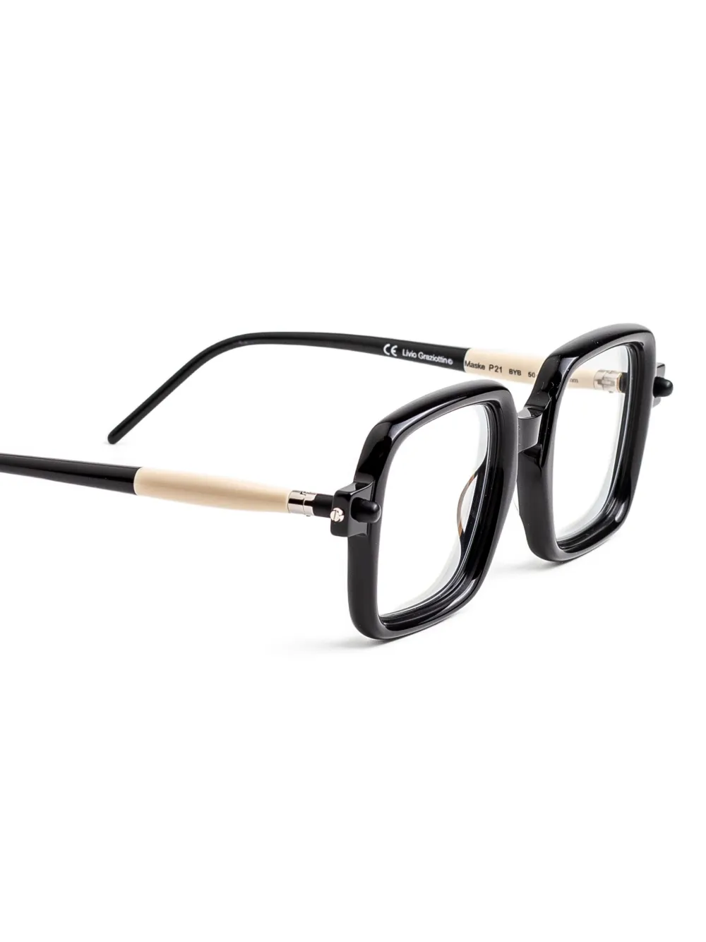 Kuboraum P1 square-frame glasses | Men | Image 2