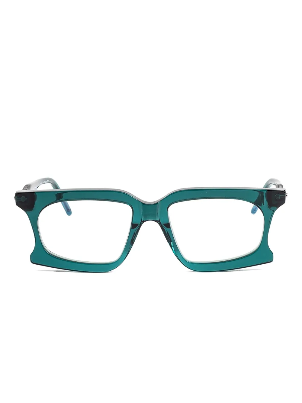 Kuboraum D73 rectangular-frame glasses | Green | Image 1